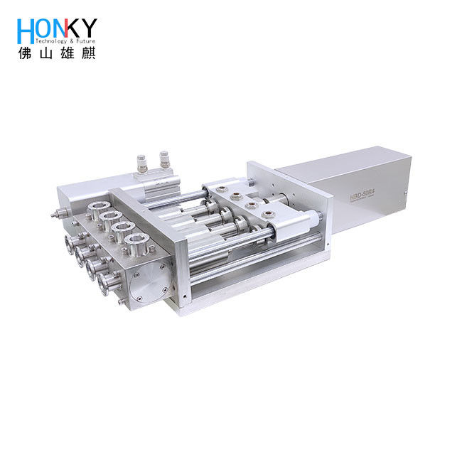 پمپ پرکننده سرامیکی چند سر با قدرت 0.4KW و اندازه پر کردن 1-10ml تا 5-50ml برای مایعات با لزگی بالا