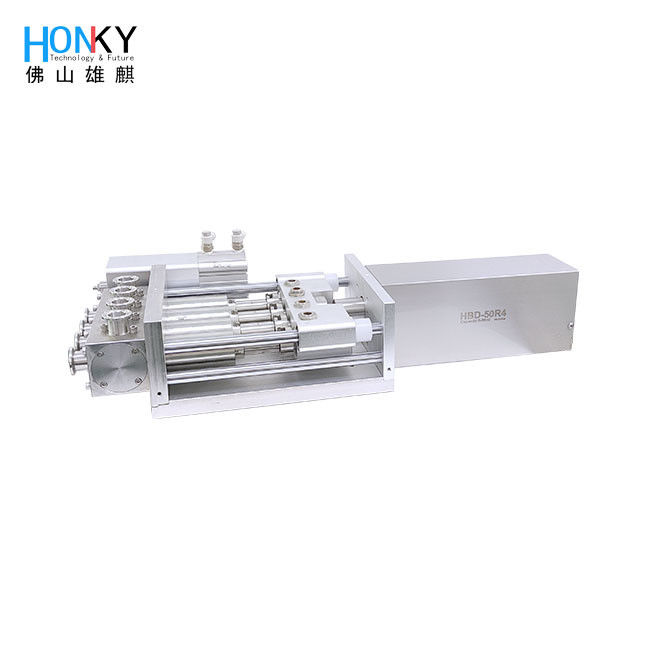 پمپ پرکننده سرامیکی چند سر با قدرت 0.4KW و اندازه پر کردن 1-10ml تا 5-50ml برای مایعات با لزگی بالا