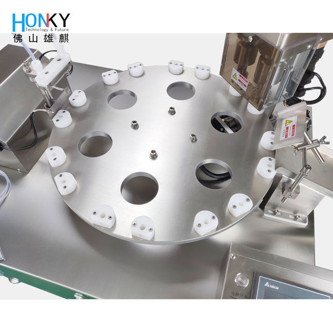 دستگاه پرکن ویال رومیزی با گواهی GMP با سرعت 2400 ویال در ساعت، مجهز به پمپ سرامیکی برای معرف‌های بیولوژیکی