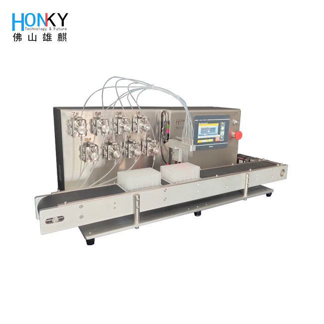 میز کار کوچک با استفاده از PCR Deep Well Plate Liquid Filling Machine با کانال پر کردن چندگانه برای پر کردن بیو ریژنت
