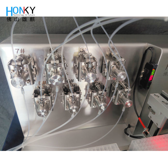 میز کار کوچک با استفاده از PCR Deep Well Plate Liquid Filling Machine با کانال پر کردن چندگانه برای پر کردن بیو ریژنت