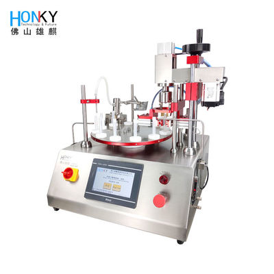 دستگاه درپوش پرکن بطری اسانس درمانی اتوماتیک 35BPM با پمپ تمیزی بالا