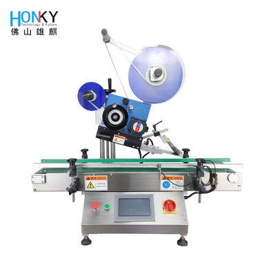 دستگاه برچسب گذاری سطح مسطح نوع دسکتاپ Box Cap Labeler For Small Business Manufacturing