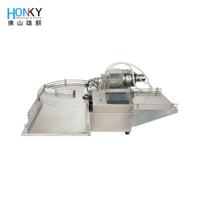 دسکتاپ 45 پیمانه اتوماتیک دستگاه پر کردن با فیدر بطری گرد