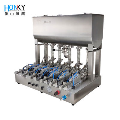 دستگاه پر کردن دسک تاپ 6 هد 10000 BPH برای دستگاه بسته بندی عمودی