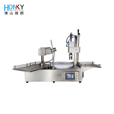 ديسکتوب 3ml Vial Liquid Filling And Capping Machine With High Precision Filling Pump برای پر کردن مایعات دارویی